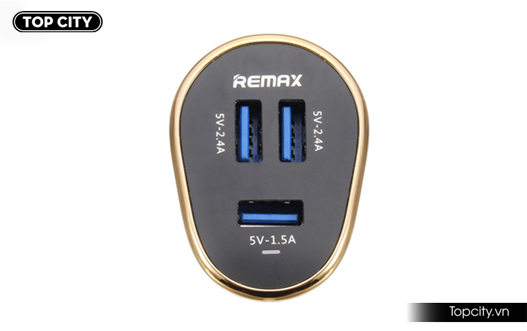 Tẩu sạc ô tô 3 cổng USB Remax RCC-302 4
